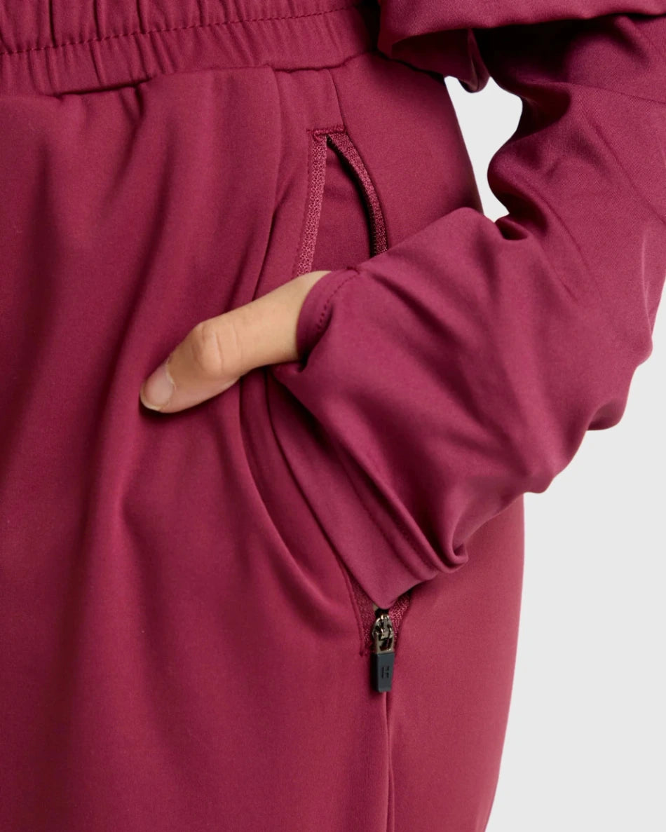 Workout - Ensemble d’entraînement Modest Bordeaux - 3 pièces