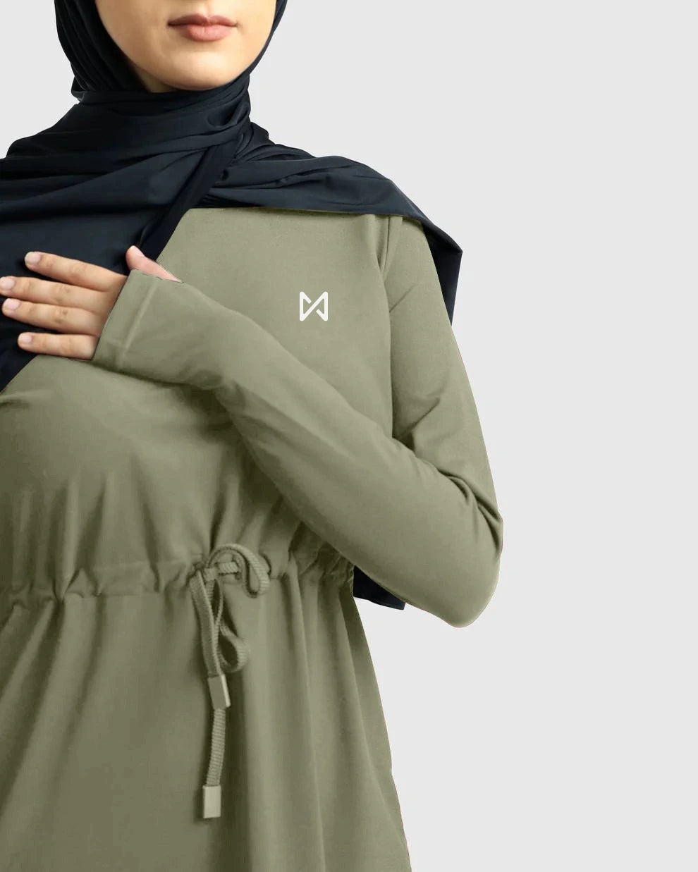 Workout - Ensemble d’entraînement  Modest Vert Olive - 3 pièces