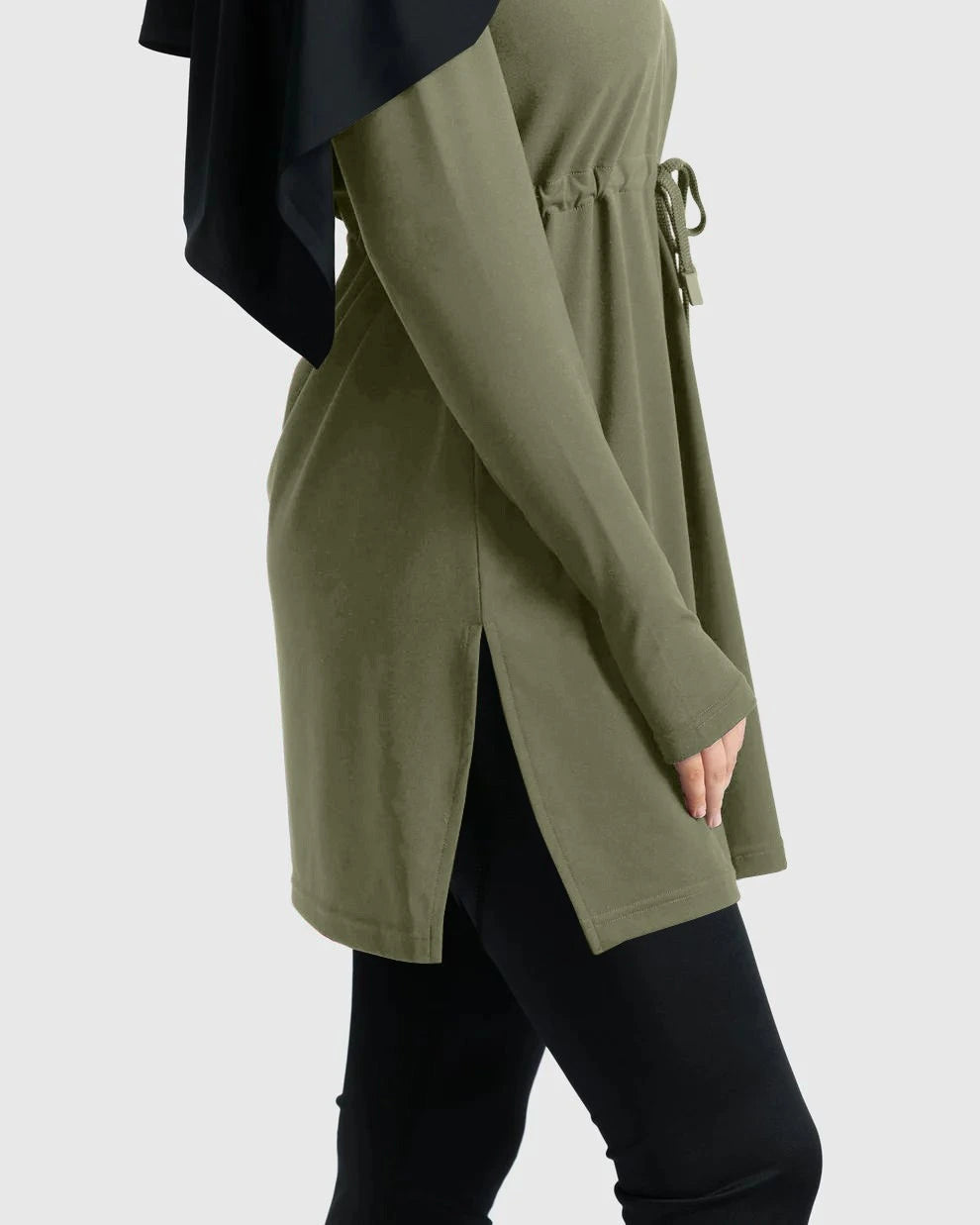 Workout - Ensemble d’entraînement  Modest Vert Olive - 3 pièces