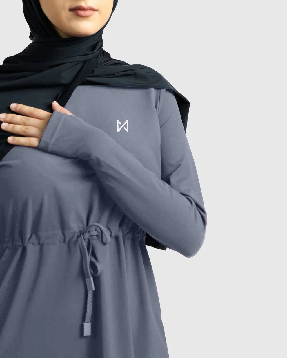 Workout - Ensemble d’entraînement Modest Gris 3 pièces